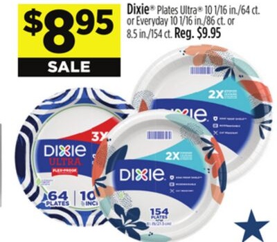 Dixie® Plates Ultra® or Everyday
