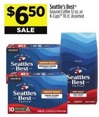 Seattle's Best® Ground Coffee 12 oz. or K-Cups® 10 ct.