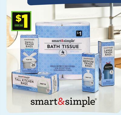 SMART & SIMPLE BATH TISSUE
