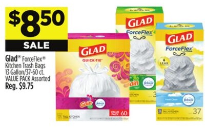 Glad® ForceFlex® Kitchen Trash Bags