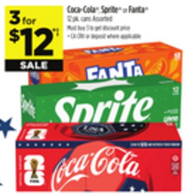 Coca-Cola®, Sprite® or Fanta®