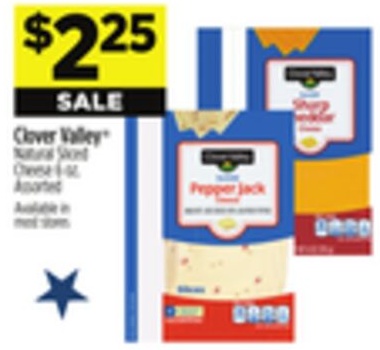 Clover Valley® Natural Sliced Cheese