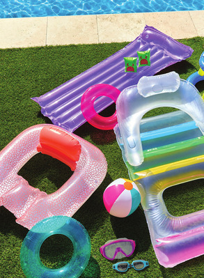 INFLATABLES, GOGGLES AND MASKS