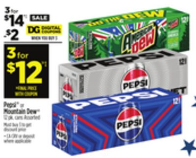 Pepsi™ or Mountain Dew®