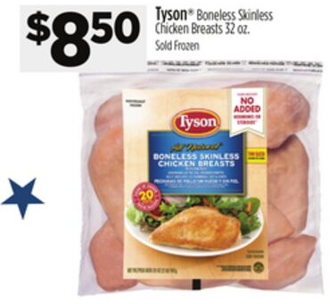 Tyson® Boneless Skinless Chicken Breasts
