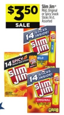 Slim Jim® Mild, Original or Spicy Snack Sticks