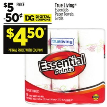 True Living® Essentials Paper Towels