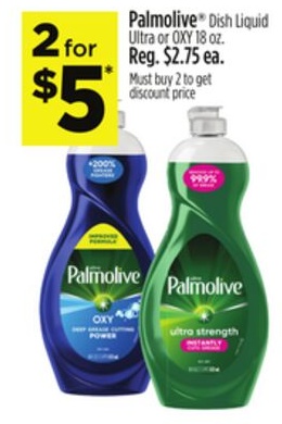 Palmolive® Dish Liquid Ultra or OXY 18 oz.