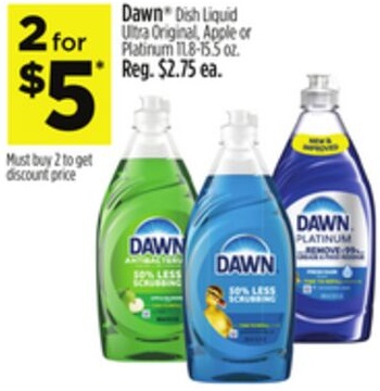 Dawn® Dish Liquid Ultra Original, Apple or Platinum