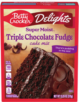 Betty Crocker Delights Cake Mixes 13.25-14 oz., Frostings 12-16 oz. or Favorites Brownie Mixes 16.3 oz.