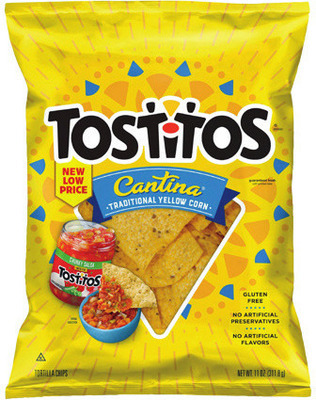 Tostitos Cantina Tortilla Chips 8-11 oz., Frito-Lay Simply Snacks 5-6.5 oz., LAY's Potato Chips 6-9.625 oz. or Frito-Lay Dips or Salsa* 15-15.5 oz.
