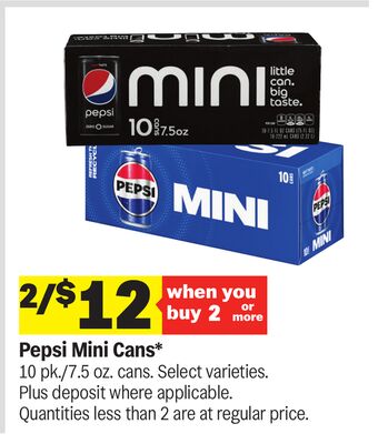 Pepsi Mini Cans*