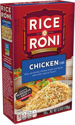 Pasta Roni, Rice-A-Roni or Mac-A-Roni