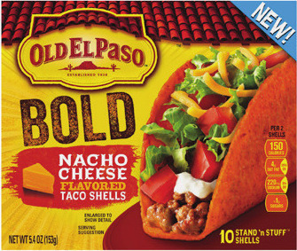Old El Paso Dinner Kits 8.4-14 oz., Low Carb or Flavored Shells 3.8-5.4 oz., Soft Tortillas or Bowl 5.1-21.5 oz., Enchilada Sauce 19 oz. or Taco Seasonings 6.25 oz.