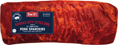 Swift Kansas City BBQ Pre-Seasoned St. Louis Spareribs