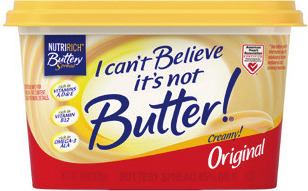 I Can't Believe It's Not Butter 15-16 oz. or 8 oz. spray, Country Crock Plant or Dairy Free Spread 14-16 oz. or Brummel & Brown Spread 15 oz.