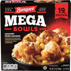 Banquet Frozen Mega Bowls 13.5-14 oz. or Hungry-Man Frozen Meals 14-16 oz.