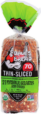 Dave's Killer Bread Organic Thin-Sliced Bread 20.5 oz., Bagels 16.75 oz. or English Muffins 13.2 oz.