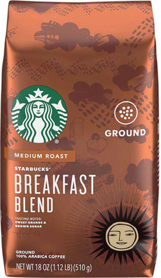 Starbucks Ground or Whole Bean Coffee