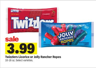 Twizzlers Licorice or Jolly Rancher Ropes