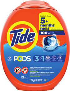 Tide Liquid Detergent 148-158 oz., Pods 102 ct. or Power Pods* 57 ct.