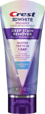 Crest 3D White Deep Stain Remover Toothpaste 2.1 oz. or Clean Breath Toothpaste* 4.6 oz.