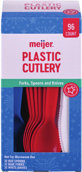 Meijer Plastic Cutlery 96 ct. or Napkins 200 ct.