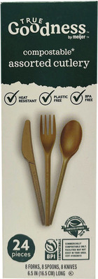 True Goodness Compostable Plates, Bowls, Cups, Cutlery, Straws or Food Storage Bags*