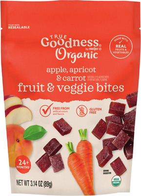 True Goodness Fruit and Veggie Bites 3.14 oz. and Teethers* 1.76 oz.
