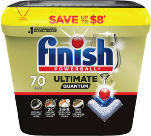 Finish Dishwasher Detergent Pods, Cleaners or Jet-Dry Rinse Aids*