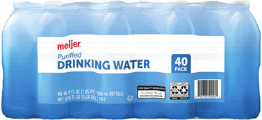 Meijer Purified Drinking Water 40 pk./16.9 oz. bottles or Maison Perrier French Kiss Sparkling Beverage 6 pk./11.15 oz. cans.