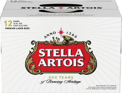 Michelob Ultra 12 pk./16 oz. aluminum bottles or Stella Artois* 12 pk./12 oz. cans