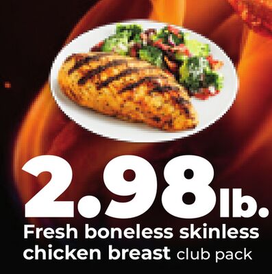Fresh boneless skinless chicken breast