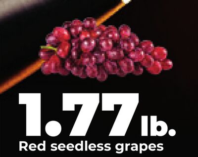 Red seedless grapes