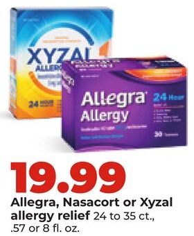 Allegra, Nasacort or Xyzal allergy relief