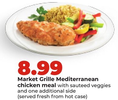 Market Grille Mediterranean chicken meal