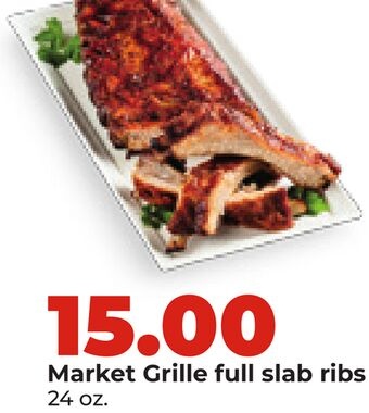 Market Grille full slab ribs