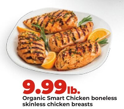 Organic Smart Chicken boneless skinless chicken breasts