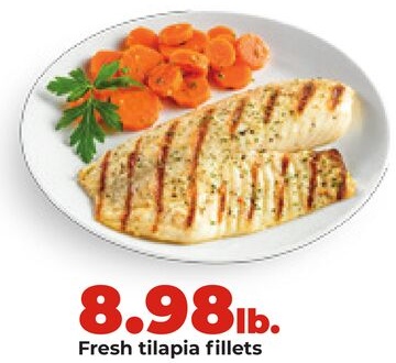 Fresh tilapia fillets