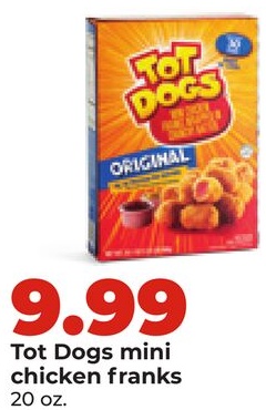 Tot Dogs mini chicken franks