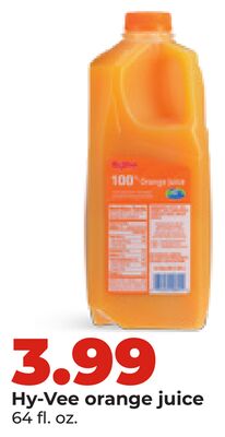 Hy-Vee orange juice