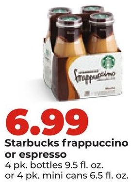 Starbucks frappuccino or espresso