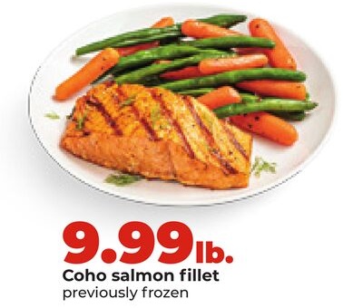 Coho salmon fillet