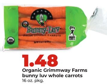 Organic Grimmway Farms bunny luv whole carrots
