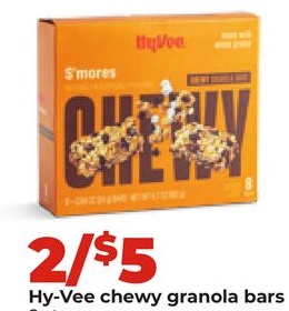 Hy-Vee chewy granola bars
