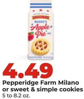 Pepperidge Farm Milano or sweet & simple cookies