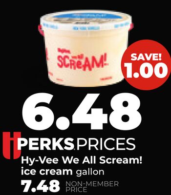 Hy-Vee We All Scream! ice cream