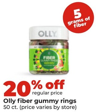 Olly fiber gummy rings