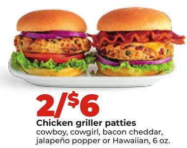 Chicken griller patties
