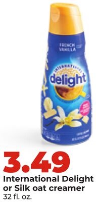International Delight or Silk oat creamer